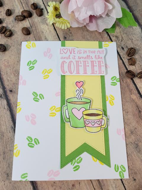 Love is in the air by Dawn features Love Cafe by Newton's Nook Designs; #inkypaws, #newtonsnook, #coffeelovers, #coffeecards,