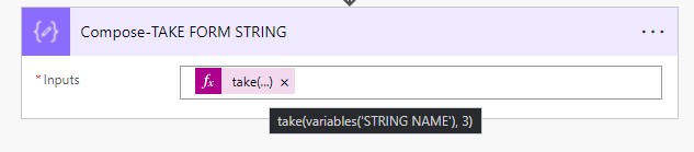 Power Automate Functions - TAKE Function