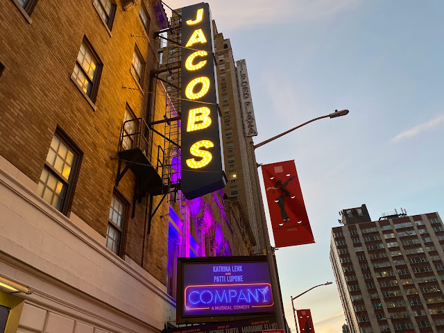 Company Broadway Musical Revival Marquee at the Jacobs Theatre