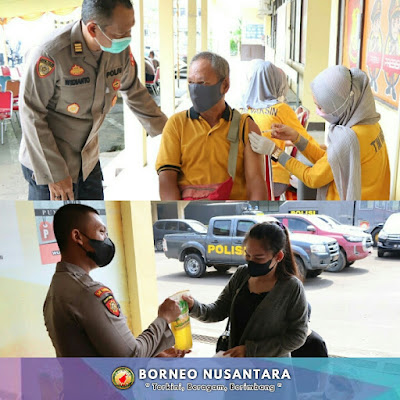 Polres Ketapang Sediakan Paket Minyak Goreng dan Susu Gratis untuk Percepatan Vaksinasi di Ketapang