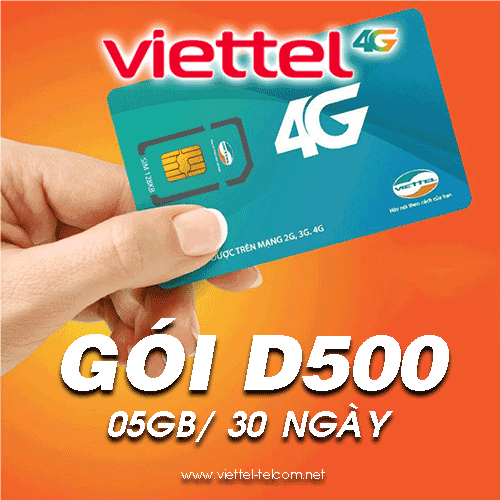 Gói cước DCOM Viettel - D500