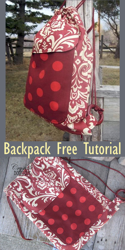 Free Backpack Sewing Pattern + Tutorial