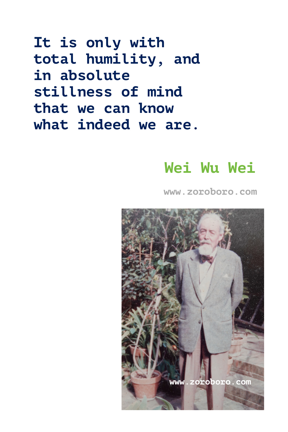 Wei Wu Wei Quotes. Terence Gray Quotes, Spiritual, Yoga & Buddhism Quotes. Wei Wu Wei Philosophy (Author). Wei Wu Wei Books Quotes