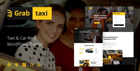 Grab Taxi WordPress Theme