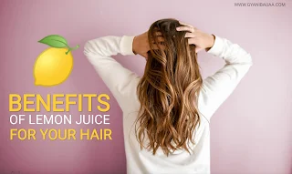 नींबू एक ऐसी बेहतरीन प्राकृतिक औषधि है जो बालों को झड़ने से भी रोकती है और बालों को तेजी से बढ़ने में भी मदद प्रदान करती है।" - Benefits of Lemon for Hair