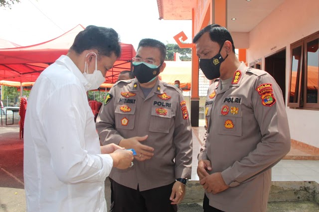 23.061 Dosis Vaksin Disuntikan Ke Masyarakat di Gerai Vaksin Presisi Polda Lampung