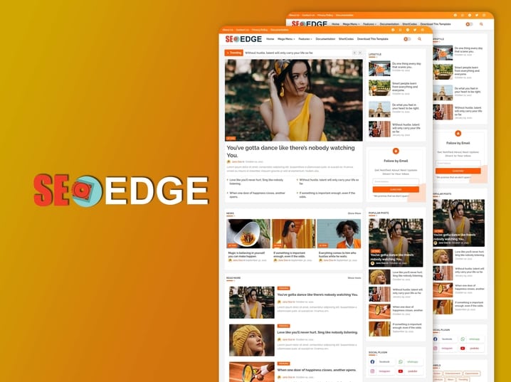 SEO Edge Blogger Template