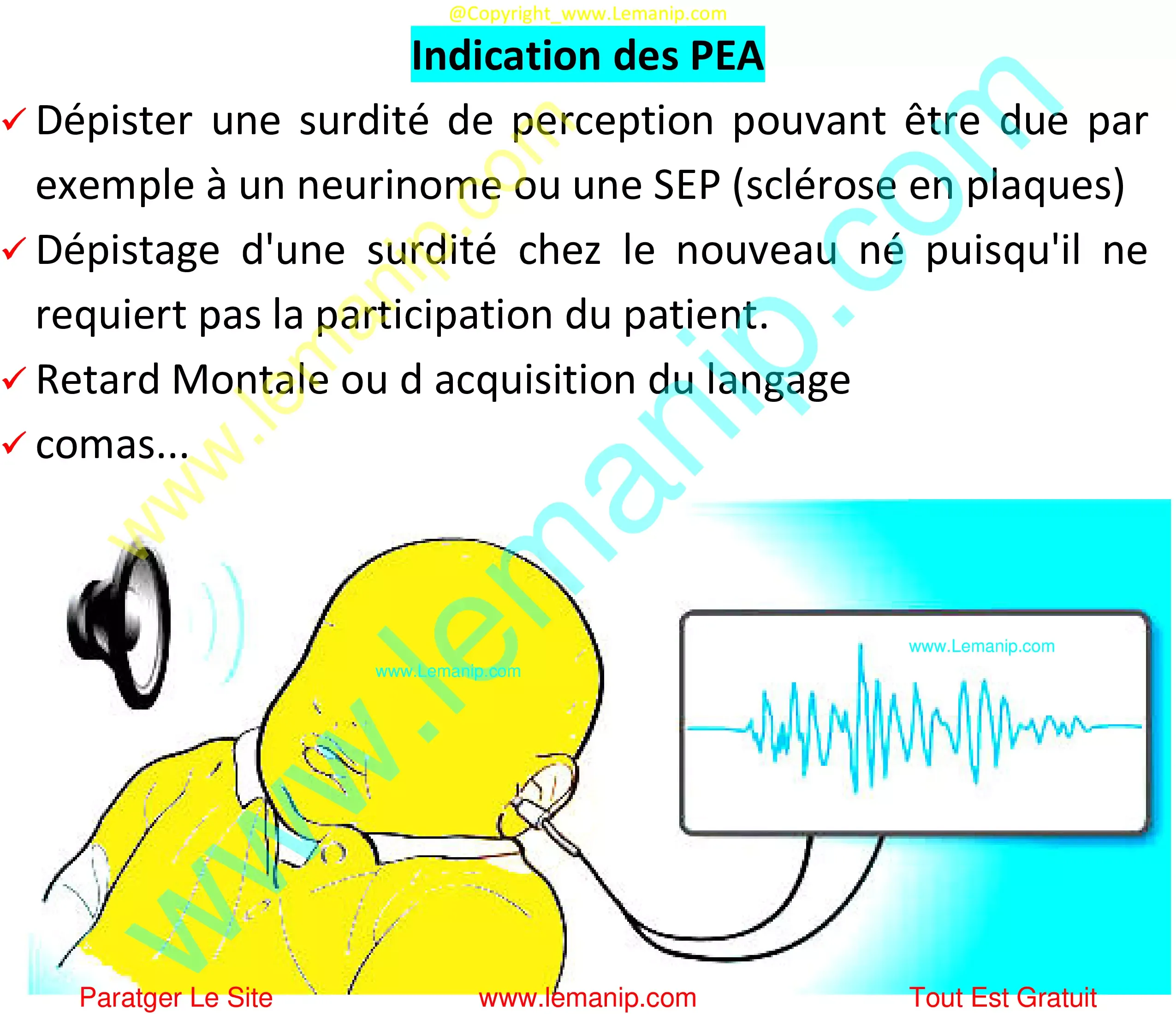 Indication des PEA