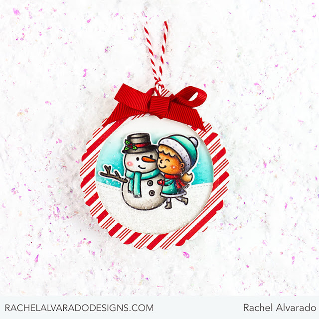 Sunny Studio: Snowman Christmas Holiday Gift Tags by Rachel Alvarado (using Snow One Like You Stamps, All Is Bright Paper, Scalloped Circle Tag Dies & Slimline Nature Border Dies)