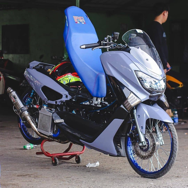 modifikasi yamaha nmax warna ungu thailook