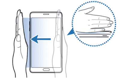 How to take a screenshot on a Samsung Galaxy using Palm Swipe
