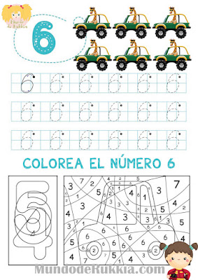 fichas-trazar-colorear-numeros-preescolar