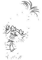 Connect the dots- Trolls coloring page