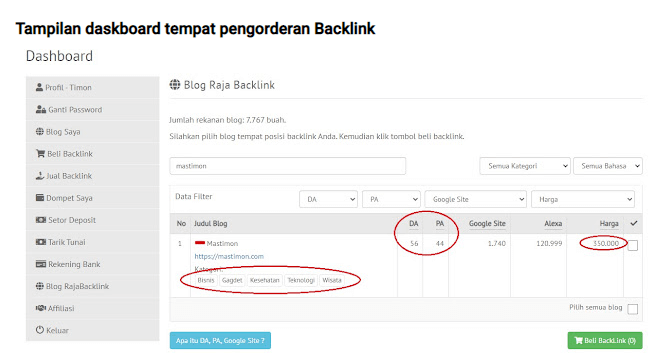 How to get Quality Blog Backlinks on RajaBacklink