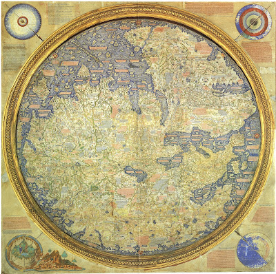 Cartography: Frau Mauro map in Lisbon shows Africa as a continent.