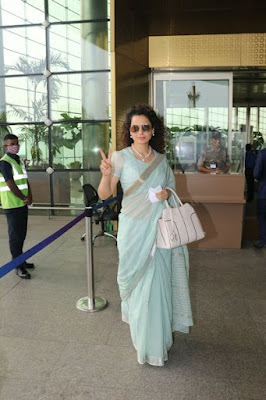 Kangana Ranaut spotted at Airport