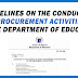 GUIDELINES ON THE CONDUCT OF EARLY PROCUREMENT ACTIVITIES (EPA) AT THE DEPARTMENT OF EDUCATION