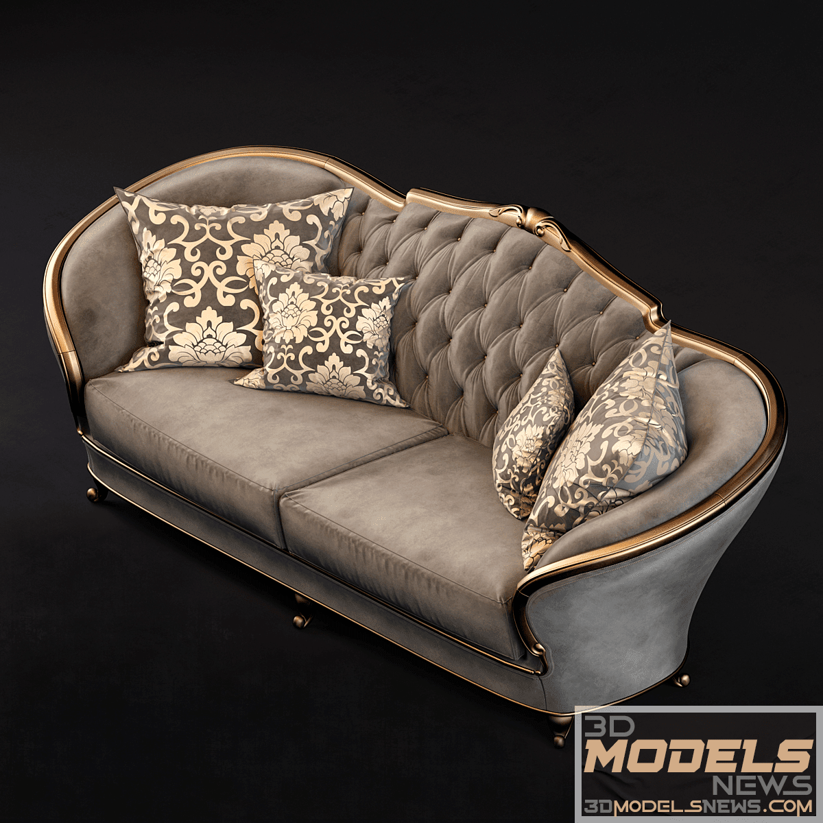 Sofa model gold comfort 1