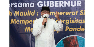 Hadiri Muludan, Gubernur Banten Ajak Ikhtiar Tetap Laksanakan Prokes