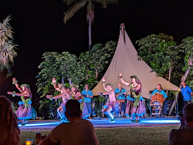 Hula Dancing at the Loa Luau