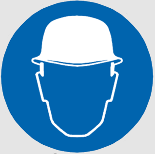 WEAR HEAD PROTECTION signs