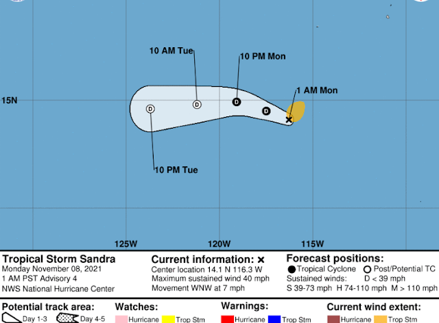 Se forma la tormenta tropical TERRY