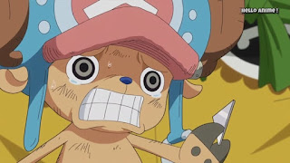 ワンピースアニメ WCI編 826話 チョッパー かわいい Chopper | ONE PIECE ホールケーキアイランド編