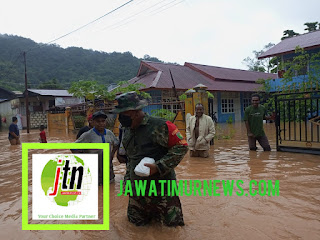 Banjir Dan Longsor Landa Jayapura, TNI Siaga Bencana