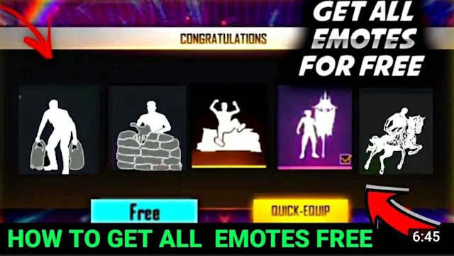 How To Get All Free Emotes In Free Fire Without Diamonds?