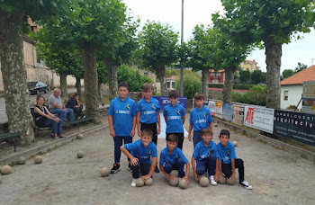 Equipo Alevines. Escuela Bolos Cóbreces 2022