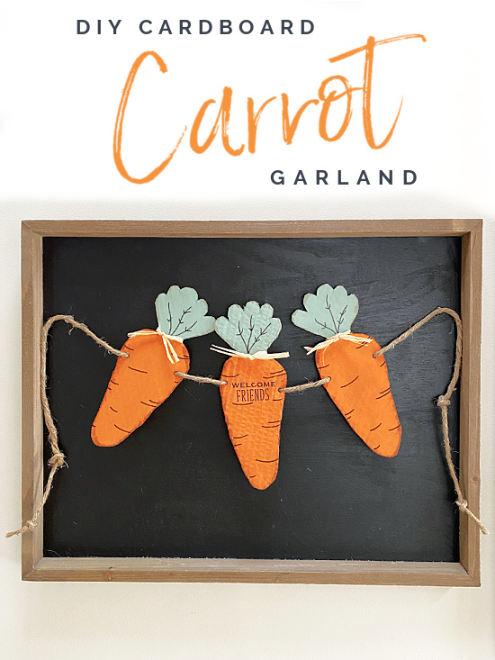 carrots on chalkboard and overlay