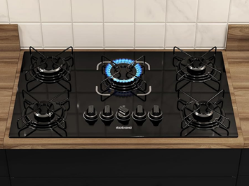 Cooktop Essencial Itatiaia 5 Bocas - Preto