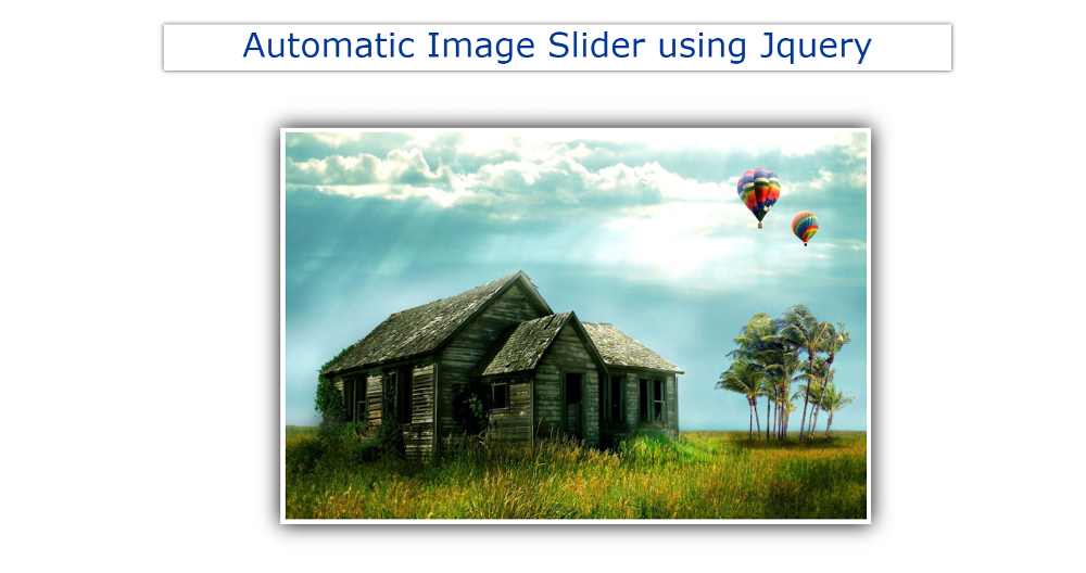 Automatic Image Slider in HTML, CSS & Jquery