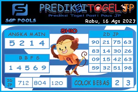 Prediksi Togel Singapura JP Rabu 16 Agustus 2023