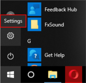 Klik Start Settings menu Windows 10