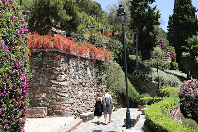 Imagen de los jardines del castillo de Gibralfaro.