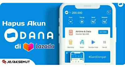 Cara Menghapus akun dana di lazada