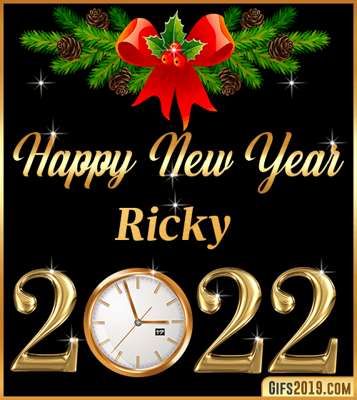 Gif Happy New Year 2022 Ricky