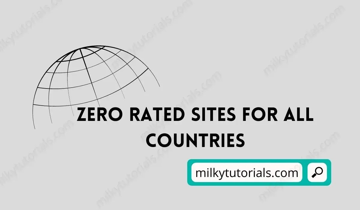 zero rated sites for free internet