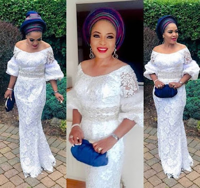 Latest Lace Gown Styles 2022 For Ladies In Nigeria.