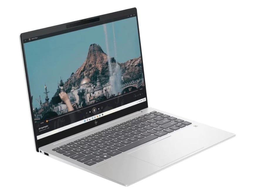 Laptop AI Kencang Layar OLED 120Hz, HP Pavilion Plus 14 ey1777AU Bertenaga Ryzen Hwak Point