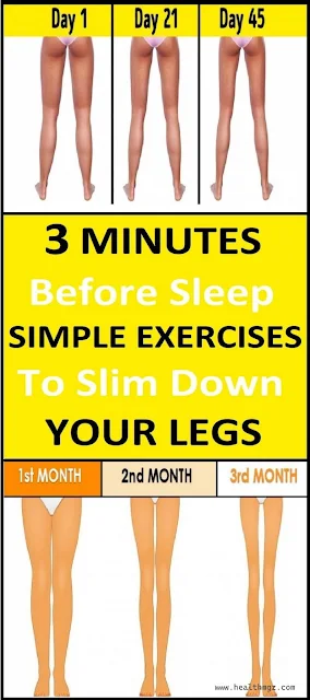 3 Minutes Before Sleep: Simple Exercises To Slim Down Your Legs