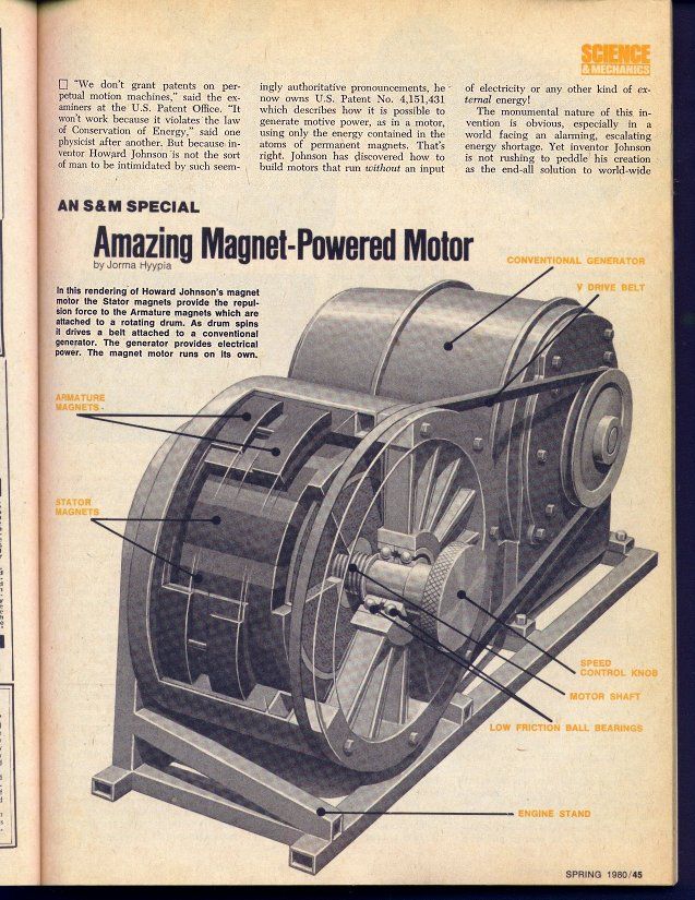 Johnson Magnetic Generator