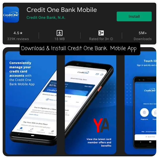 Download & Install Credit One Bank  Mobile Application