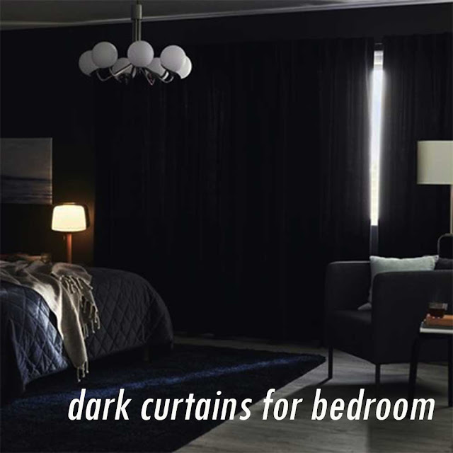 dark curtains for bedroom