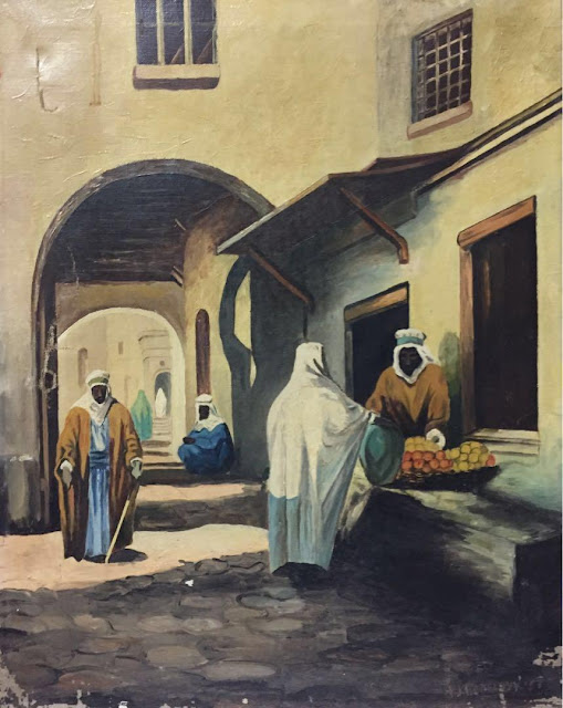 Street scene in Algeria. 1937 - P.J Boreldyx c.
