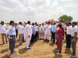 डेयरी प्लांट का शिलान्यास करेंगे कांग्रेस राष्ट्रीय अध्यक्ष खड़गे व मुख्यमंत्री गहलोत, मंत्री जाट ने तैयारियों का जायजा लिया।