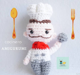 PATRON GRATIS COCINERO AMIGURUMI 46982 👨‍🍳