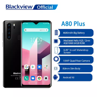 Review MCR A80s 4GB+64GB 6.49 inches Mobile Phone Android 10 Octa Core 13mp Rear Camera 4200mah Facial Fingerprint Unlock 4g Smartphone      5MP Front Camera: Thee 5MP front camera with a BSI sensor ensures clear image and improves the lowlight performance whether you're taking a selfie or on a video call     Viewing Experience Good: The 6.21 inch HD + waterdrop display with a 19 : 9 aspect ratio provides an immersive viewing experience with a vivid world of fine detail clarity and life like colors     Ultrathin and light: this phone is very slim light and contoured with a great feel  Specifications of MCR A80s 4GB+64GB 6.49 inches Mobile Phone Android 10 Octa Core 13mp Rear Camera 4200mah Facial Fingerprint Unlock 4g Smartphone      Brand OEM     SKU 2807448343_TH10230445113     Phone Type Smartphone     SIM card Slots Dual     Network Connections 4G     Screen Size inches 6.49     Phone Features Touchscreen     Model MYMCR Digital GoodsPCO_00FD     Screen Type TFT LCD     condition New     Operating System Android     Battery Capacity 1000  1999 mAh     RAM memory 4GB     Warranty Type No Warranty  What’s in the box1  Blackview A80 Plus 1  สาย USB 1  อะแดปเตอร์ไฟ EU 1ฟิล์มติดหน้าจอ1คู่มือการใช้งาน1  กล่องโทรศัพท์