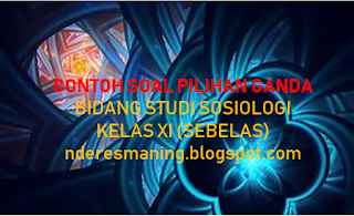 21.	Pengangguran merupakan salah satu masalah sosial. Untuk mengatasi masalah sosial tersebut langkah yang bisa dilakukan oleh pemerintah adalah… A.	Memberikan bantuan setiap bulan B.	Mendorong keterlibatan warga sekitar C.	Memberikan keterampilan hidup D.	Mencukupi kebutuhan setiap harinya E.	Menasehati dan membimbing mereka 22.	Upaya preventif yang bisa dilakukan oleh sekolah untuk mengatasi siswa yang suka membolos sekolah adalah… A.	Menyosialisasikan peraturan dan sanksi yang akan diterima jika siswa membolos B.	Menghukum siswa untuk membersihkan kelas jika ketahuan membolos C.	Memberikan hadih bagi siswa yang rajin masuk sekolah D.	Memberi penghargaan bagi siswa yang selalu masuk sekolah E.	Meminta siswa belajar di rumah jika ketahuan membolos 23.	Di suatu masyarakat, apabila anggotanya melanggar peraturan tertentu akan mendapat hukuman berupa pengucilan oleh seluruh masyarakat. Tindakan semacam itu termasuk upaya… A.	Preventif B.	Represif C.	Persuasive D.	Progresif E.	Koersif  24.	Doni dan teman-temannya berkumpul di car free day setiap hari minggu pagi. Mereka biasa berkumpul untuk memajang sepeda tua milik masing-masing dan bertukar informasi mengenai sepeda. Kegiatan Doni dan teman-temannya menunjukkan ciri kelompok sosial yaitu… A.	Bersifat sementara dan tidak terorganisasi B.	Dipengaruhi oleh rangsangan dari luar C.	Terdapat struktur dan pembagian kerja yang jelas D.	Terdapat hubungan timbal balik dan kesamaan latar belakang E.	Dipengaruhi perilaku yang lahir secara spontan 25.	Manusia mempunyai naluri untuk hidup berkelompok yang disebut gregariousness. Salah satu faktor yang mendorong manusia untuk selalu hidup berkelompok adalah adanya keinginan… A.	Membentuk kepercayaan diri B.	Menciptakan individu yang otonom C.	Meningkatkan ketergantungan D.	Meningkatkan rasa memiliki terhadap kelompok E.	Mempertahankan hidup 26.	Maya mengubah gaya rambut dan gaya berpakaiannya agar diterima menjadi anggota komunitas cosplay. Kondisi tersebut menunjukkan kedudukan komunitas cosplay bagi Maya yaitu sebagai kelompok refrensi karena… A.	Setiap anggota diikat oleh aturan yang jelas B.	Kelompok mampu meengaruhi perilaku seseorang C.	Setiap anggota memiliki pekerjaan sejenis D.	Hubungan antaranggota tidak saling mengenal secara pribadi E.	Intensitas pertemuan anggota tinggi dan bersifat intim 27.	Perhatikan ciri-ciri berikut! 1)	Rambut lurus hitam 2)	System kekerabatan menganut garis ibu (matrilineal) 3)	Warna kulit hitam 4)	Tinggi badan kira-kira 160-165 cm 5)	Menggunakan Bahasa Melayu Ciri-ciri yang menunjukkan diferensiasi berdasarkan fisik ditunjukkan pada nomor… A.	1,2 dan 3 B.	1, 3 dan 4 C.	2, 3 dan 4 D.	2, 4 dan 5 E.	3, 4 dan 5 28.	Berikut yang menunjukkan diferensiasi gender adalah… A.	Indonesia memiliki ribuan suku bangsa B.	Perempuan memiliki kodrat melahirkan  C.	Yeni berasal dari suku Banjar dan menetap di Jakarta D.	Ayah bertugas untuk mencari nafkah dalam rumah tangga E.	Bu Nani memiliki mata pencaharian sebagai tukang reparasi mesin elektronik 29.	Mata pencaharian dianggap sebagai bentuk perbedaan sosial yang bersifat horizontal karena… A.	Mata pencaharian memerlukan keterampilan yang berbeda B.	Mata pencaharian berkaitan dengan pendidikan yang ditempuh oleh seseorang C.	Mata pencaharian berkaiatn dengan uang yang didapat setiap bulannya D.	Mata pencaharian menjadi sumber kebanggan dari masyarakat E.	Mata pencaharian memerlukan modal yang sama pada setiap jenisnya 30.	  Di Desa Sumber Makmur, ada kepala desa yang memimpin dengan adil dan bijaksana. Di desa tersebut, ada juga pengusaha yang memiliki kekayaan melimpah. Pengusaha tersebut sering memberikan uang dan barang kepada masyarakat. Oleh karena itu, masyarakat lebih senang mengikuti perintah pengusaha tersebut.   Dari ilustrasi tersebut diketahui bahwa dasar stratifikasi di desa Sumber Makmur adalah… A.	Keturunan B.	Pendidikan C.	Kekayaan D.	Kekuasaan E.	Pengetahuan